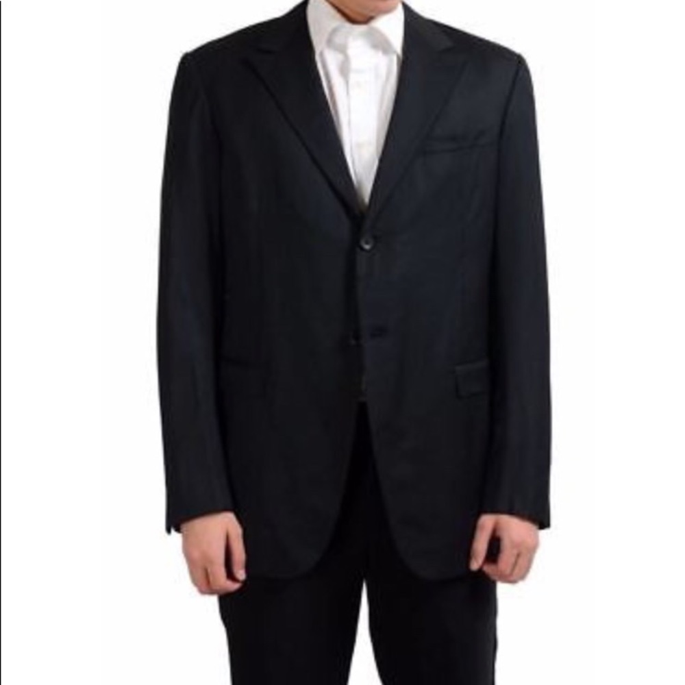 ❣️NWT Gianfranco Ferre Men’s Wool Black Blazer-52R